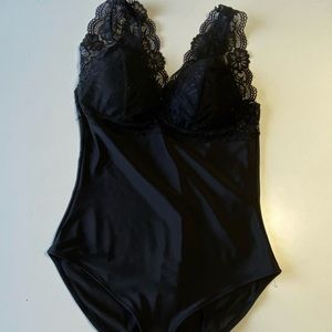 Lace top bodysuit